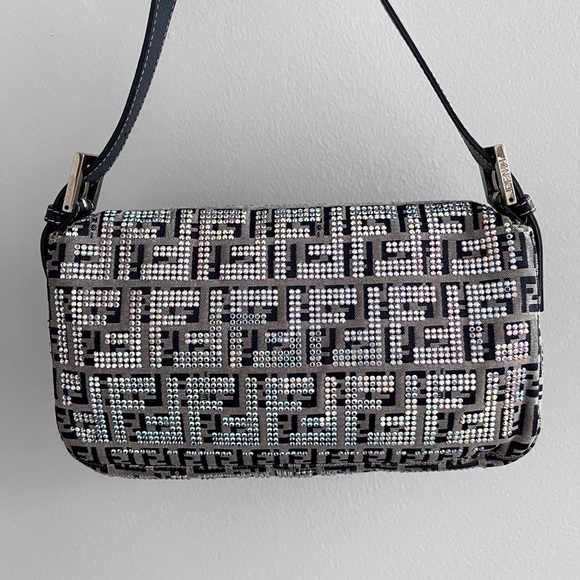 Fendi crystal zucca baguette - Picture 2 of 7